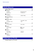 Preview for 5 page of Sony Cyber-shot DSC-T50 Handbook