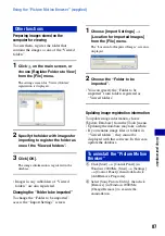 Preview for 87 page of Sony Cyber-shot DSC-T50 Handbook