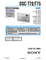 Sony Cyber-shot DSC-T70 Service Manual предпросмотр