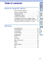 Preview for 4 page of Sony Cyber-shot DSC-T77 Handbook