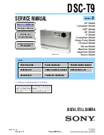 Sony Cyber-shot DSC-T9 Service Manual preview