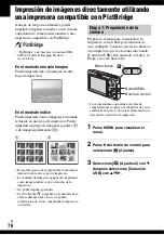 Preview for 76 page of Sony Cyber-shot DSC-T9 (Spanish) Guia Del Usuario/Solucion De Problemas