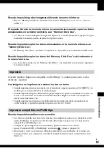 Preview for 93 page of Sony Cyber-shot DSC-T9 (Spanish) Guia Del Usuario/Solucion De Problemas