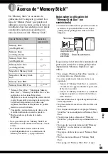 Preview for 99 page of Sony Cyber-shot DSC-T9 (Spanish) Guia Del Usuario/Solucion De Problemas