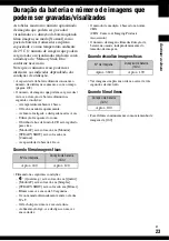 Preview for 135 page of Sony Cyber-shot DSC-T9 (Spanish) Guia Del Usuario/Solucion De Problemas