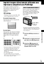 Preview for 189 page of Sony Cyber-shot DSC-T9 (Spanish) Guia Del Usuario/Solucion De Problemas