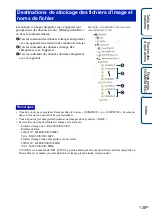 Preview for 138 page of Sony Cyber-shot DSC-T900 (French) Guide Pratique