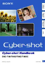 Sony Cyber-shot DSC-T99C Handbook preview