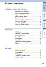 Предварительный просмотр 5 страницы Sony Cyber-shot DSC-T99C Handbook