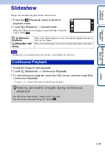 Предварительный просмотр 73 страницы Sony Cyber-shot DSC-T99C Handbook