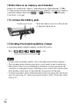 Предварительный просмотр 14 страницы Sony Cyber-shot DSC-T99D Instruction Manual