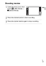 Preview for 17 page of Sony Cyber-shot DSC-T99D Instruction Manual