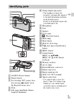 Preview for 11 page of Sony Cyber-shot DSC-TF1 Instruction & Operation Manual