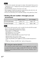 Preview for 10 page of Sony Cyber-shot DSC-TX1 Instruction Manual