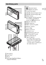 Предварительный просмотр 11 страницы Sony Cyber-shot DSC-TX10 Instruction Manual