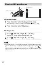 Предварительный просмотр 16 страницы Sony Cyber-shot DSC-TX100 Instruction Manual