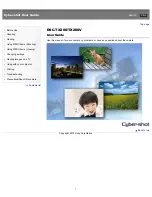 Preview for 1 page of Sony Cyber-shot DSC-TX200 User Manual