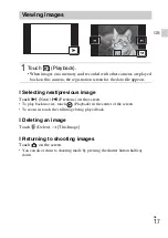 Предварительный просмотр 17 страницы Sony Cyber-shot DSC-TX55 Instruction Manual