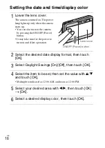 Предварительный просмотр 16 страницы Sony Cyber-shot DSC-TX9 Instruction Manual