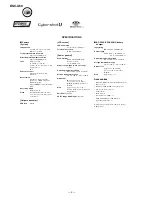 Предварительный просмотр 2 страницы Sony Cyber-shot DSC-U60 Service Manual