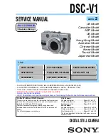 Preview for 1 page of Sony CYBER-SHOT DSC-V1 Service Manual