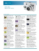 Preview for 1 page of Sony CYBER-SHOT DSC-V1 Specifications