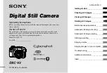 Sony Cyber-shot DSC-V3 Operating Instructions Manual предпросмотр