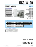 Предварительный просмотр 7 страницы Sony Cyber-shot DSC-W100 Service Manual