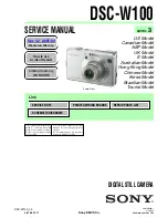 Предварительный просмотр 56 страницы Sony Cyber-shot DSC-W100 Service Manual