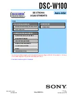 Предварительный просмотр 78 страницы Sony Cyber-shot DSC-W100 Service Manual