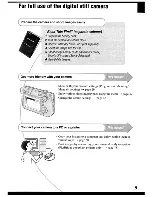 Preview for 9 page of Sony Cyber-shot DSC-W100 User Manual