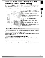 Preview for 27 page of Sony Cyber-shot DSC-W100 User Manual