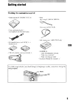 Предварительный просмотр 9 страницы Sony Cyber-shot DSC-W125 Instruction Manual