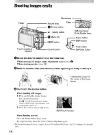 Предварительный просмотр 14 страницы Sony Cyber-shot DSC-W125 Instruction Manual