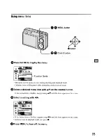 Предварительный просмотр 23 страницы Sony Cyber-shot DSC-W125 Instruction Manual