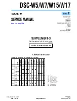 Предварительный просмотр 46 страницы Sony Cyber-shot DSC-W15 Service Manual