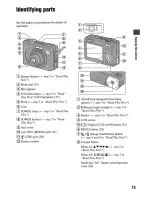 Предварительный просмотр 15 страницы Sony Cyber-shot DSC-W15 User'S Manual / Troubleshooting