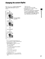 Предварительный просмотр 21 страницы Sony Cyber-shot DSC-W15 User'S Manual / Troubleshooting