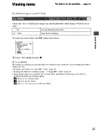 Предварительный просмотр 37 страницы Sony Cyber-shot DSC-W15 User'S Manual / Troubleshooting