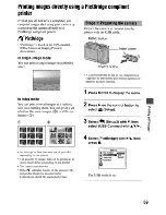 Предварительный просмотр 69 страницы Sony Cyber-shot DSC-W15 User'S Manual / Troubleshooting