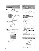 Предварительный просмотр 70 страницы Sony Cyber-shot DSC-W15 User'S Manual / Troubleshooting