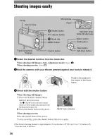 Предварительный просмотр 14 страницы Sony Cyber-shot DSC-W150 Instruction Manual