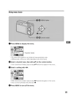 Предварительный просмотр 23 страницы Sony Cyber-shot DSC-W150 Instruction Manual