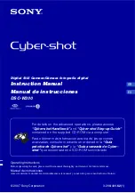 Sony Cyber-shot DSC-W200 Instruction Manual preview