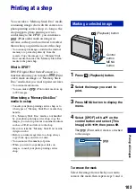 Предварительный просмотр 103 страницы Sony Cyber-shot DSC-W210 Handbook