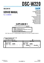 Preview for 74 page of Sony Cyber-shot DSC-W220 Service Manual