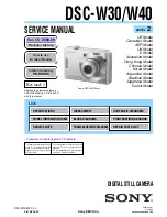 Sony Cyber-shot DSC-W30 Service Manual предпросмотр