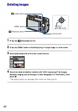 Предварительный просмотр 42 страницы Sony Cyber-shot DSC-W300 Handbook