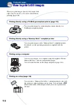 Предварительный просмотр 114 страницы Sony Cyber-shot DSC-W300 Handbook