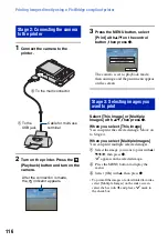 Предварительный просмотр 116 страницы Sony Cyber-shot DSC-W300 Handbook